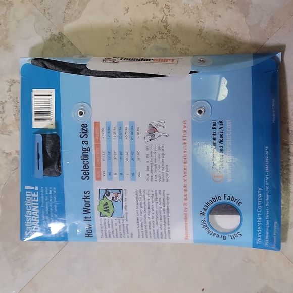 Thundershirt for dogs M solid gray - Picture 2 of 6